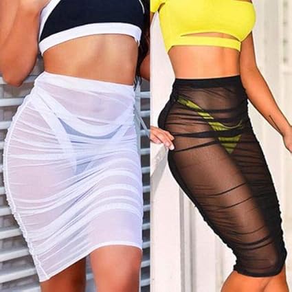 black swimsuit skirt cover up