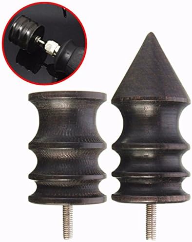 Pointed/Round Ebony Cocobolo Leather Burnisher Pointed Tip Leather Slicker Polished Drill (Random: Size)