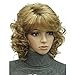 Aimole Short Curly Wig Synthetic Hair Women's Full Wigs (19 Light Strawberry Blonde)