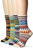 Sock Lab Women's 4-Pack Multicolored Checkerboard Boot