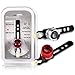Cade Red and White High Intensity LED Aluminum Alloy Waterproof Led Front and Rear Bicycle/bike Safety Light Set, 1 White Headlight (Front Light) and 1 Red Taillight (Rear Light) for Cycling Safety Flash Light/dual-safety Protection
