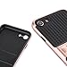 iPhone 7 Case, Vecan [Dual Layer Protection] Soft TPU & Hard PC with Kickstand Luxury Cover for iPhone 7 (Rose Gold)