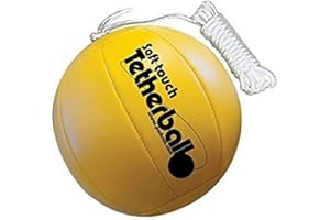 Park & Sun Sports Soft Touch Tetherball with 7' Nylon Cord and Clip