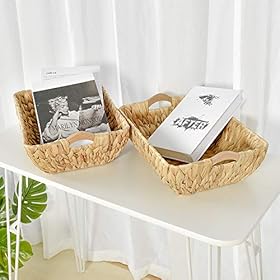 FairyHaus Wicker Rattan Baskets for Organizing 2Pack 51O3 cfUbGL