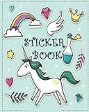 Sticker Book: ltimate Blank Sticker Book for Kids, Sticker book Collecting Album: Blank Notebook Pages, Size: 8