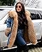 Aofur Plus Size Women's Long Hooded Parka Coat Warm Winter Overcoat Faux Fur Collar Qulited Jacket