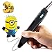 3D Pen, DIKI Professional 3D Printing Pen, Intelligent Printing Doodle Drawing Modeling Pen for Art Craft Making One Button Operation , Gift and Toy for Adults Child(2 Packs of Free 1.75mm Filament)
