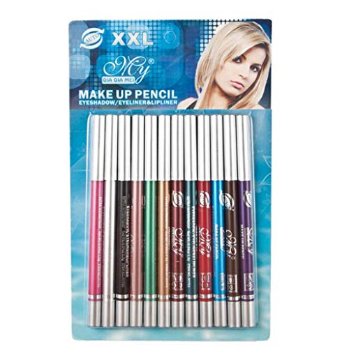 VICCKI 12Pcs/Set Eye Shadow Highlight Contour Stick Beauty Makeup Face Powder Cream Shi - Thumbnail 6