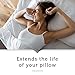 AllerEase 100% Breathable Cotton Pillow Protector for Sleeping, Queen 30