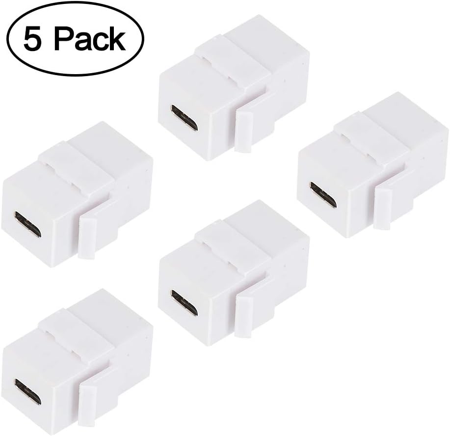 MACTISICAL USBC Keystone Jack, USB 3.1 Type-C Connector Keystone Insert Female to Female for Wall Plate