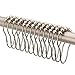 2LB Depot Shower Curtain Hooks, Brushed Nickel, Rust Resistant Stainless Steel, Set of 12 Decorative Shower Rings + Bonus Ring for Shower Rods