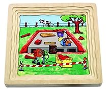 Beleduc Building A House 5 Layer Wood Puzzle