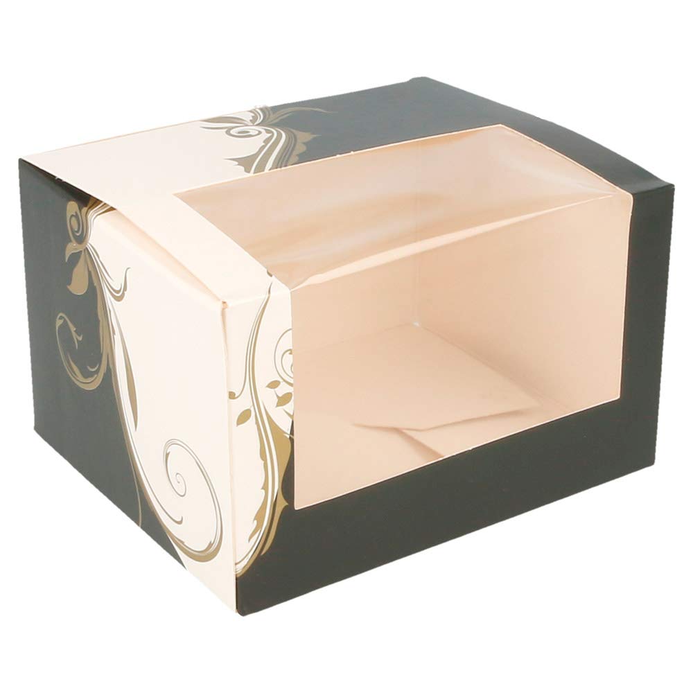 Garcia de Pou Cake Window in Box, Cardboard, White, 11 x 13 x 8 cm