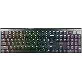 CHERRY XTRFY MX 10.1 Wireless | Cordless Low-Profile Gaming Keyboard | Rotary LCD Knob | RGB Lighting | Slim Aluminum