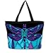 Galleria-Stained Glass Dragonfly Auto-Open/Close Large Portable Rain Folding Umbrella