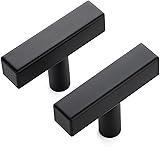 Ravinte 10 Pack Black Square Bar Cabinet Knobs 2
