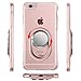 iPhone 6S Plus Case, iPhone 6 Plus Clear Case Rose Gold for Girls with Ring Holder, WXY Magnetic Case Shock-Absorption for Apple iPhone 6 Plus 5.5'' 2016