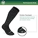 Wanderlust Knee-High Merino Wool Compression Socks For Men and Women Charcoal, Medium