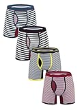 Klicky Men's Sport Performance Climalite Boxer Brief Underwear (4-Pack)