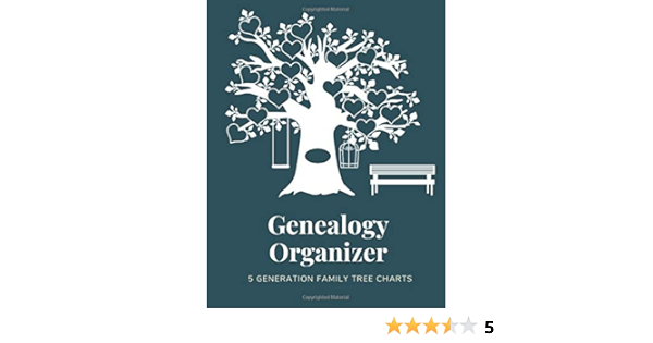 Genealogy Organizer Genealogy Charts And Forms With Family Tree Charts Genealogy Trail Amazon Com Books