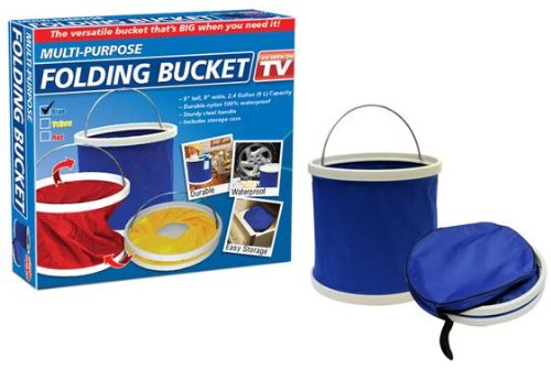 Multi-Purpose Folding Bucket, Blue