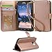 Arae Samsung Galaxy s7 Active Wallet Case with Kickstand and flip cover (not for s7), Rosegold