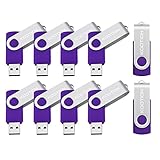 KOOTION 10PCS 2GB USB 2.0 Flash Drive 10 Pack USB Flash Drive Memory Stick Thumb Drive Flash Drives Purple