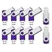 KOOTION 10PCS 2GB USB 2.0 Flash Drive 10 Pack USB Flash Drive Memory Stick Thumb Drive Flash Drives Purple