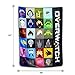 JUST FUNKY Overwatch Heroes Fleece Blanket, 45 X 60 inches