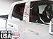 Made in USA! Compatible with 2009-2018 Dodge Ram Quad Cab 4PC Stainless Steel Pillar Post Trim