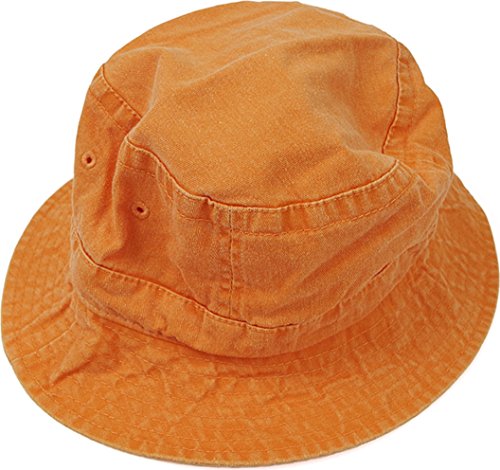 Adams Vacationer Crushable Bucket Hat VA101 - Tangerine_XL