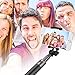 Selfie Stick,Lobkin Bluetooth Selfie Stick with Built-in Remote Shutter Extendable Aluminum Monopod for Android and iOS Smartphone