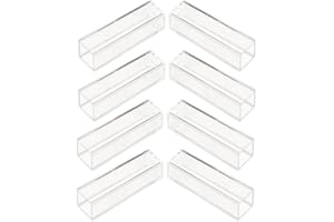 ULTECHNOVO 8PCS Clear Plastic Cuvettes 4.5ml, Standard 10mm Path Length Polystyrene (PS) Cuvette for Spectrophotometer, Visib