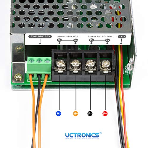 1 UCTRONICS+Controller+Ajustable+Potentiometer+Forward+Brake+Reverse
