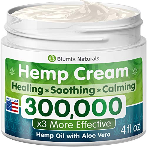 Hemp Cream for Pain Relief 300000 Made in USA Hemp Oil & Menthol