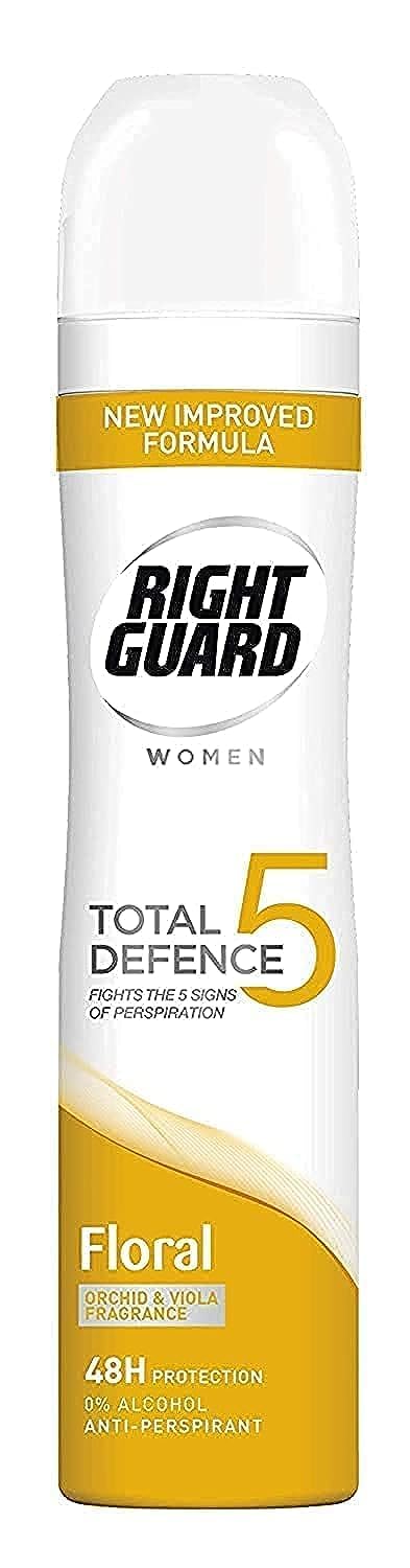 Right Guard Women Total Defence 5 Floral Power Anti-Perspirant, 250ml