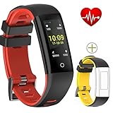 Bloranda Fitness Tracker Activity Tracker Watch Colorful UI Touch Screen with Sleep Monitor IP67 Waterproof Bracelet Wristband for iOS/Android
