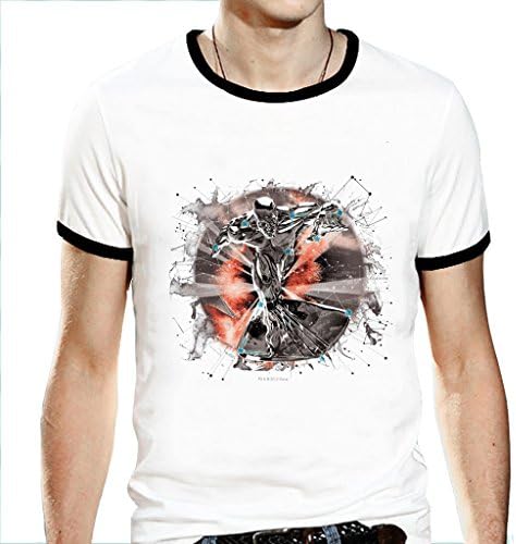 Daydup Ringer Shirts Silver Surfer Make Your Own Shirts Large