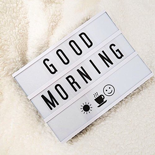 The Original My Cinema Lightbox - LED with 100 changeable letter tiles to create personalized signs! Includes USB.