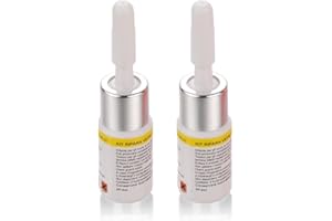 KUNSIA Windshield Crack Repir Kit (2pcs) Rock Chip Repair Kit Windshield Repair Kit for Chips and Cracks, Windshield Repair Glue Quick Fix for Bullseyes Half-Moon Cracks Star-Shaped Chips and Cracks (White)