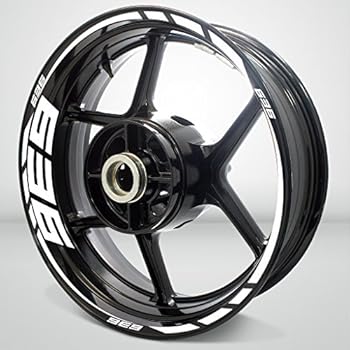 Gloss White Motorcycle Rim Wheel Decal Accessory Sticker for Kawasaki Ninja 636