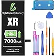 LL TRADER Battery for iPhone XR, 7000 mAh High Capacity Replacement Battery for iPhone XR (A1984, A2105, A2106, A2107, A2108) with Full Set Repair Tool Kit 2024new
