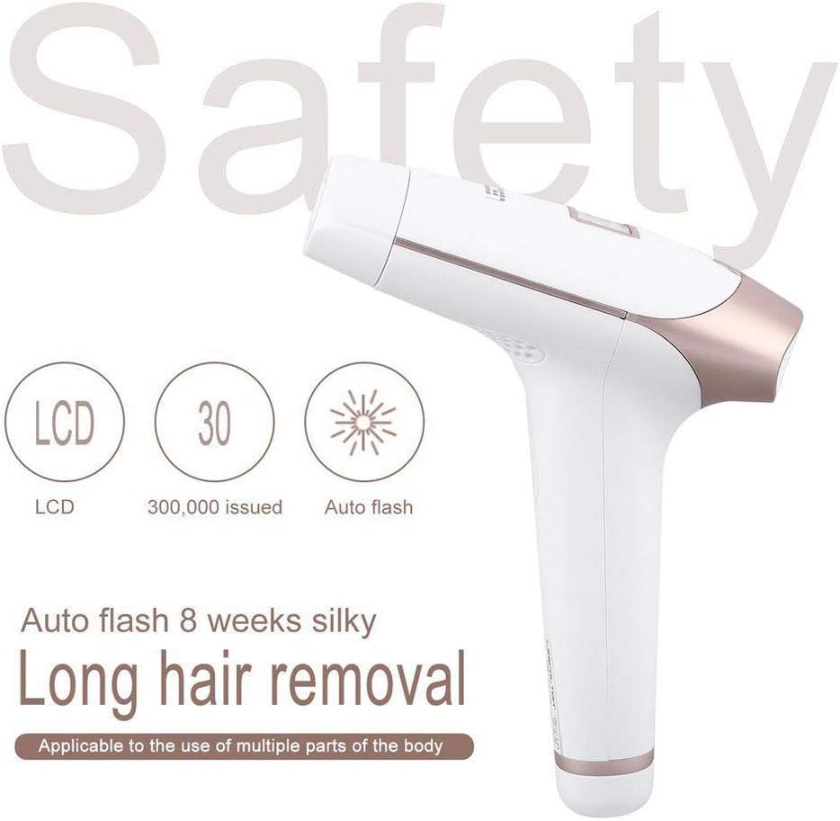 QiQiBaby Permanent Hair Removal, IPL Laser Epilator 2in1 300,000 Flashes Painless Electric Machine With LCD Display, Face & Body Bikini Trimmer Device For Women Skin Rejuvenation (1PC)
