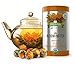 Organic Blooming Tea - 14-Count Variety Pack of Flowering Tea in a Gift Canister - 100% Organic Calendula Flowers and Green Tea Leaves in Hand Sewn Blooming Tea Balls from Kiss Me Organics