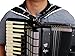 MUSIC FIRST Black & White Genuine Leather Super Wide & Thick Comfortable 96 120 BASS Accordion Shoulder Strap Set Accordion Belt Accordion Straps