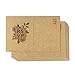 50 Pack RSVP Postcards, Kraft Blank Response Card, Wedding Return Cards - RSVP Reply for Parties and Receptions - Self Mailer Mailing Side Postcards 50 Cards Per Pack Postage Saver - 4 x 6 Inches