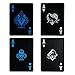 Vitality Life Waterproof Playing Cards Plastic PVC 55pcs/deck, Wolf Poker Cool Playing Cards, Black Playing Cards Trick Magic Cards Games for Magic Party Cardistry or More