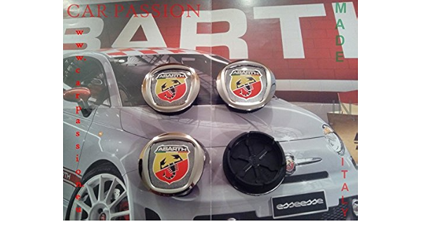 Tapacubos adhesivos ABARTH 500 50 mm de FIAT GRANDE PUNTO ...