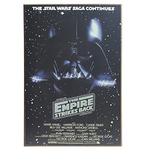 Silver Buffalo SW5536 Disney Star Wars Episode 5 Darth Vader Wood Wall Art, 13 x 19 inches