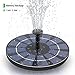 SOARAISE Solar Fountain with Battery Pack, 2.5W Powered Fountain Bird Bath Fountain Pump Free-Standing Outdoor Solar Panel Kits Water Pump for Birdbath, Garden, Pool, Pond